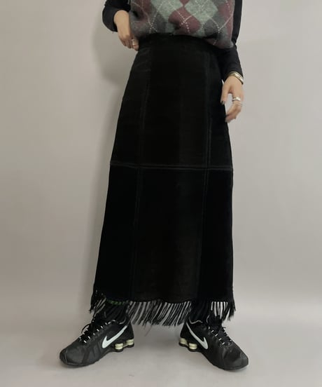 【USED】 Leather Skirt / 221022-013