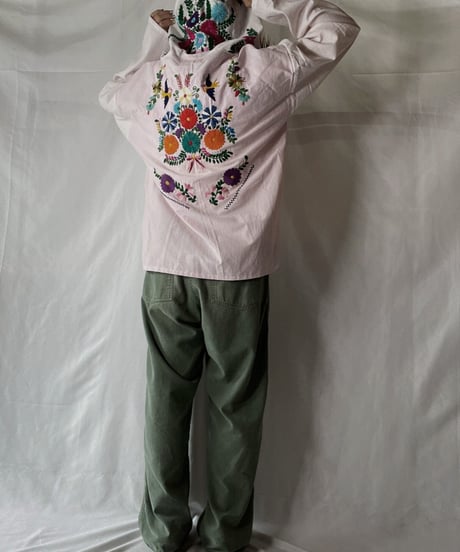 【RE;CIRCLE】 Remake Embroidery Ethnic Mexican Parker②/210906-018