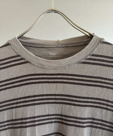 【USED】 GAP Border Pattern Thermal Top / 260613-004