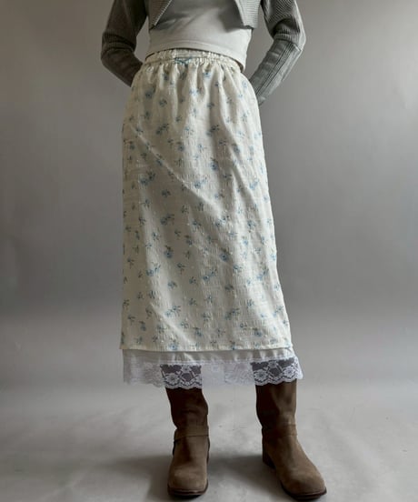 【RE;CIRCLE】 RE Flower Pattern Layered Skirt / 260514-015