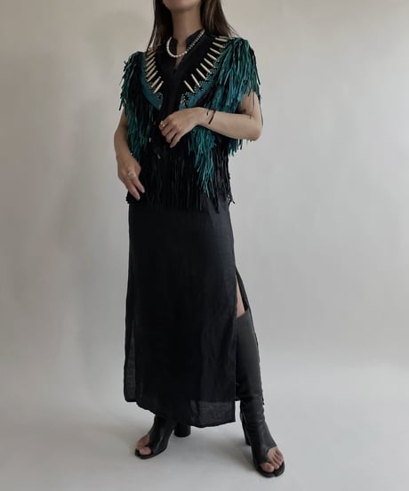 【USED】 Fringe Vest / 220430-025