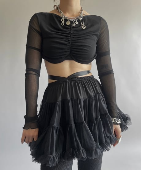 【USED】 Sheer L/S Top /240914-017