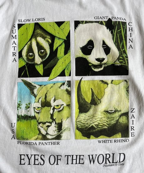 【USED】 Made in USA 90's Fruit of the Loom Animal T-Shirt /240729-047