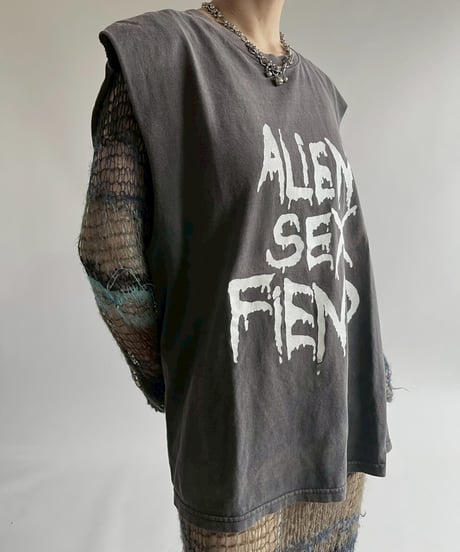 【USED】  ALIEN SEX FIEND Cutoff Tank Top /250510-001