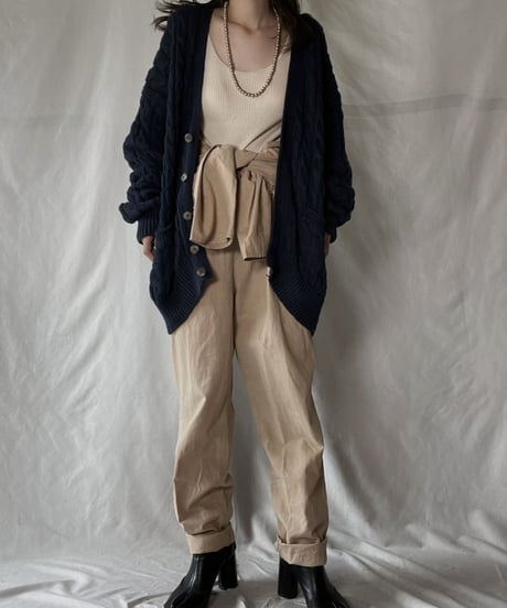 【USED】　Cable Knit Cardigan①/ 220120-047