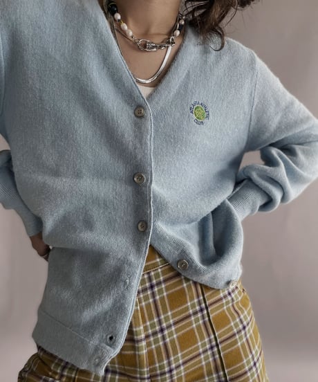 【USED】  Lady Pickering Acrylic Knit Cardigan / 221008-015