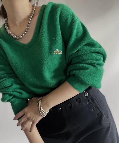 【USED】 LACOSTE Acrylic Knit/ 231104-023
