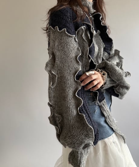 【RE;CIRCLE】 RE Mellow Knit Top + Muffler  /  241226-008