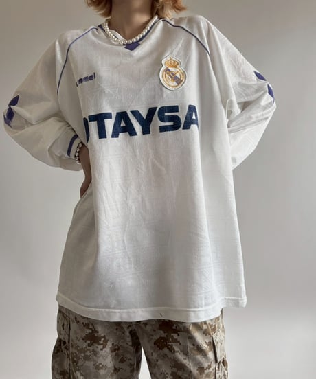 【USED】  Hummel 90's Real Madrid Soccer Shirt / 250607-018