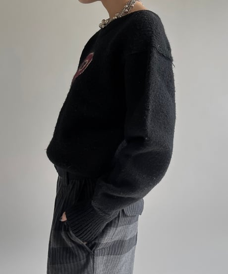 【USED】 Vintage Lettered Sweater /241228-008