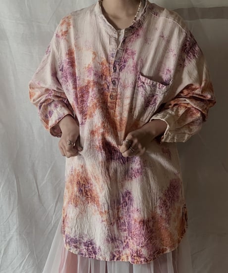 【USED】 Tie Dye Dyeing Mexican Top /210226-021