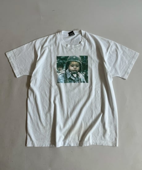 【USED】 Made in USA 80~90's Screen Stars Vest Person Print T-Shirt /250503-001