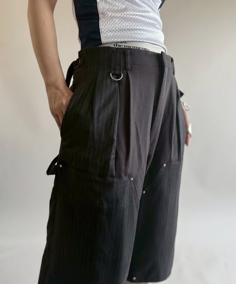 【RE;CIRCLE】 Re Suit Double Knee Shorts / 250612-006