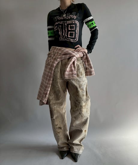 【USED】 Dickies Damage Painted Duck Pants / 251108-021