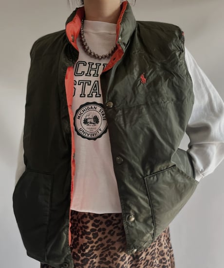 【USED】  Ralph Lauren Reversible Down Vest / 231104-016