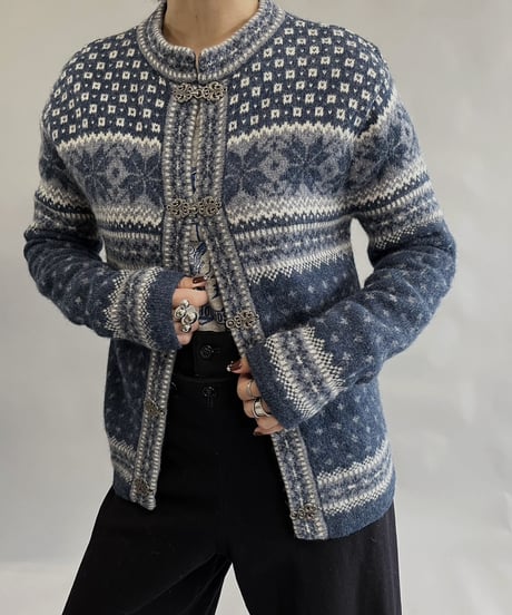 【USED】 100% Wool Tylorian Knit Top /231223-016