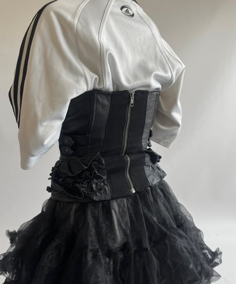 【USED】 Leather Bra Top / 250712-004