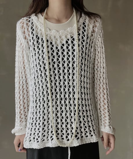 【USED】Crochet L/S Top/ 220312-002