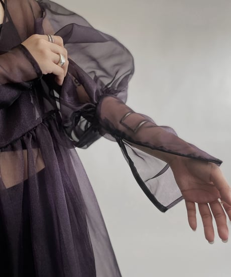 【RE;CIRCLE】 RE Sheer Purple One-piece / 220721-001