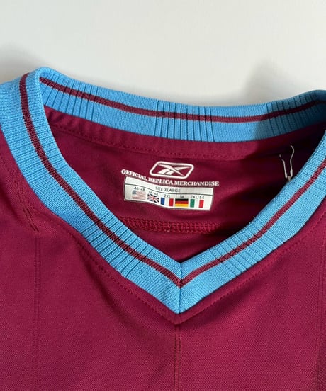【USED】03~05's Reebok West Ham United FC Soccer Shirt / 250809-008