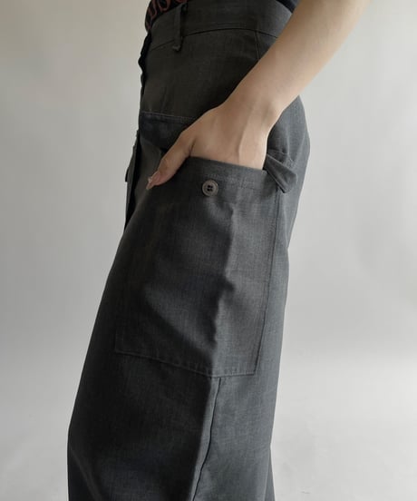 【USED】 Cargo Pocket Long Skirt /250426-019