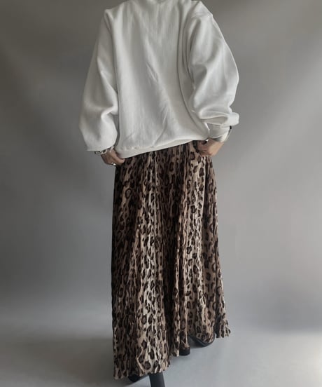 【USED】 Dead Stock 100% Rayon Leopard Patterned One-Piece/ 2301118-031