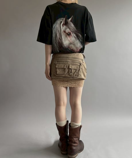 【USED】 Horse Print T-Shirt / 260613-008
