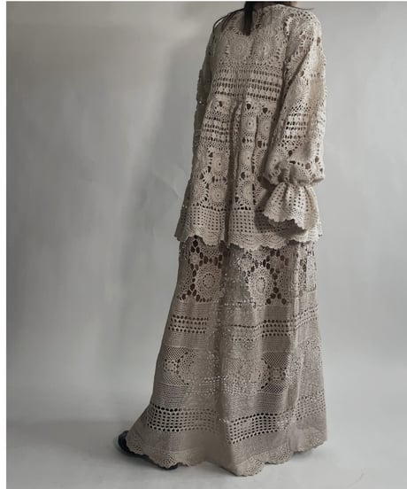 【RE;CIRCLE】 RE Crochet Lace One-piece / 220623-004