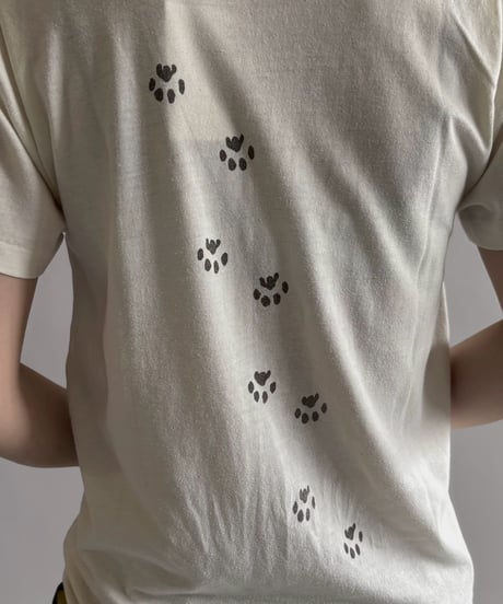 【USED】 RESIZED MADE in USA Hanes MY CATS WALK ALL OVER ME! T-Shirt / 260627-021
