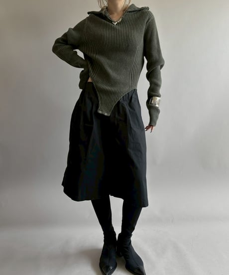【RE;CIRCLE】 RE Rib Knit Leotard Top / 260416-015