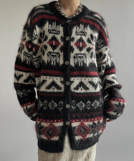 【USED】 Woolrich Mohair Knit Cardigan /241228-006