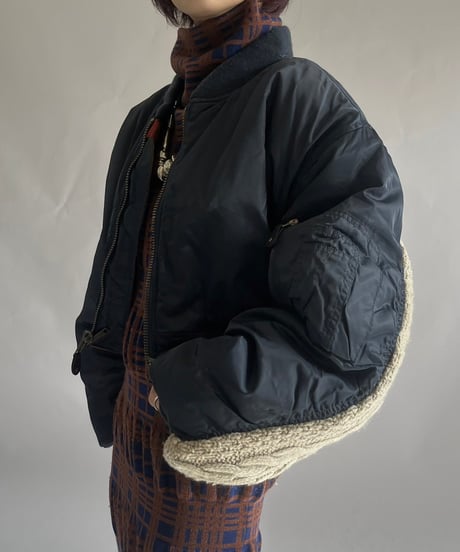 【RE;CIRCLE】 RE MA1 × Alan Knit Short Jacket / 241219-005