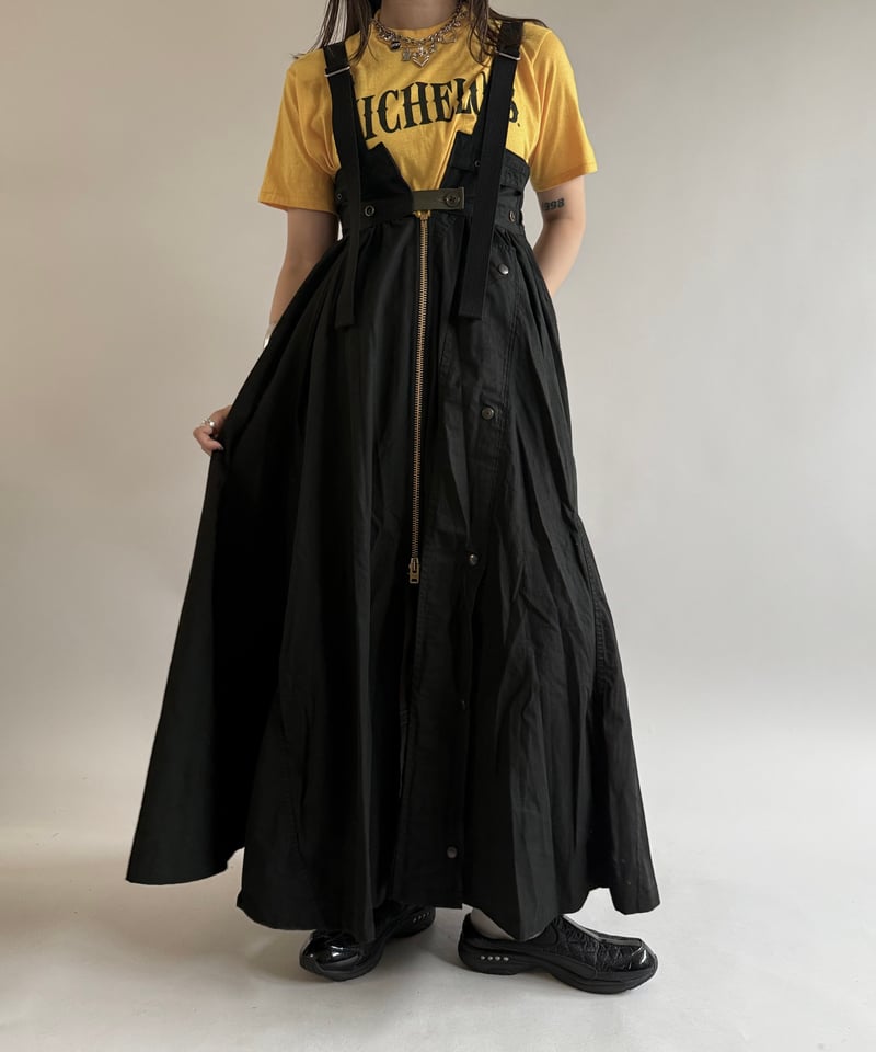 スカート RE U.S Military Rebuild 2way One-piece RE;CIRCLE】 RE U.S ARMY 2way One-piece (Black)