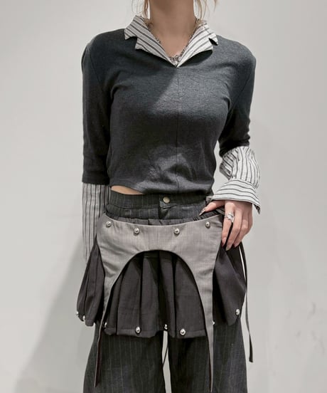 【RE;CIRCLE】 RE Suit Skirt/ 260219-028