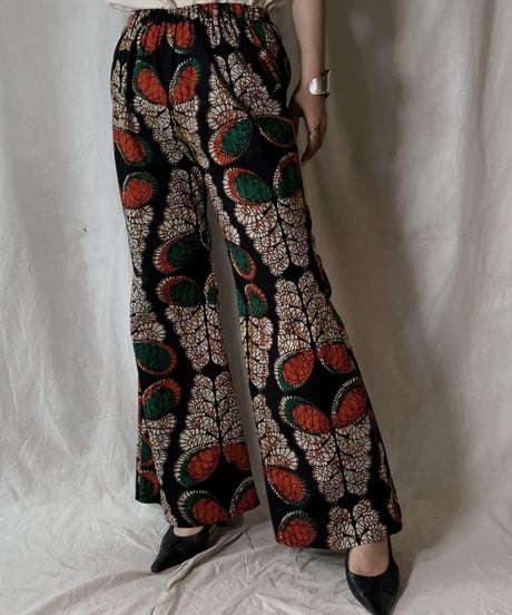 【RE;CIRCLE】 RE African Batik Flare Pants③/210428-014
