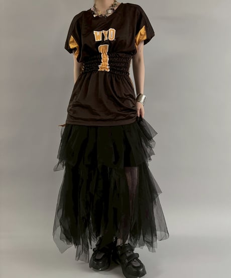 【RE;CIRCLE】 Shirring Football Shirt  /  250904-007