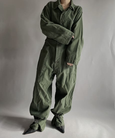 【USED】 Army Cotton Coverall  / 221203-025