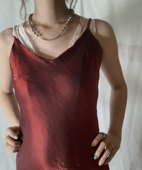 【USED】 Shiny Camisole Dress / 230114-015