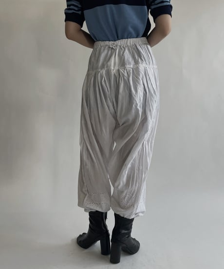 【USED】 White Cotton Pants / 220604-012