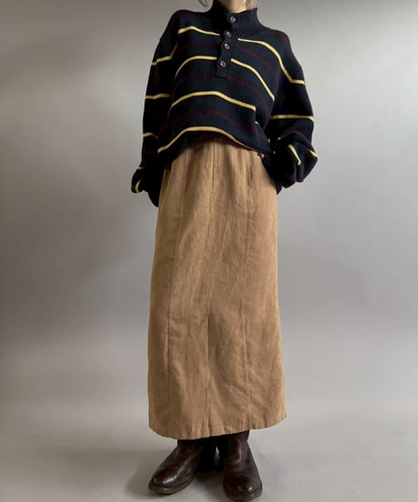 【USED】 Suede Long Skirt / 260117-013