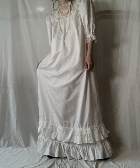【USED】 Poly L/S Dress/210714-040