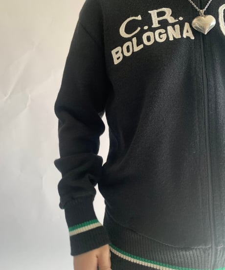 【USED】 C.R. BOLOGNA Zip Up Knit Top/241124-013