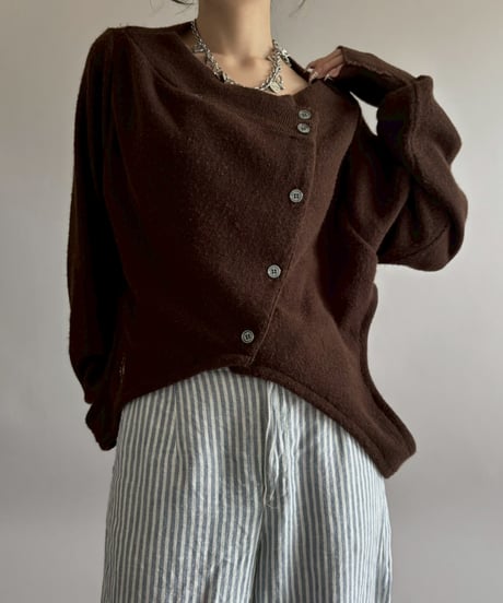 【RE;CIRCLE】 RE Deformed Acrylic Cardigan / 260312-001