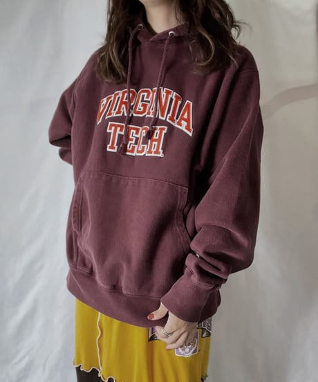 【USED】  Champion Reverse Weave Hoodie VIRGINIA TECH/211116-043
