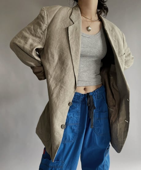 【USED】 Hugo Boss Linen Tailored Jacket / 220903-018