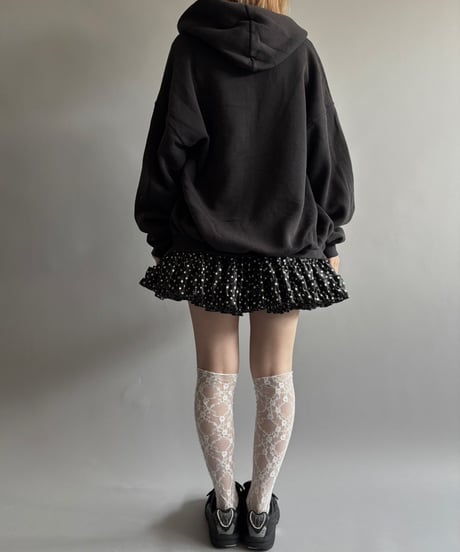 【USED】 Pplkadot volume frill tiered mini skirt / 250913-006