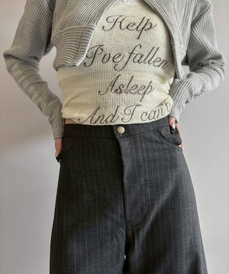 【RE;CIRCLE】 RE Suit Barrel Leg Pants/ 260420-021