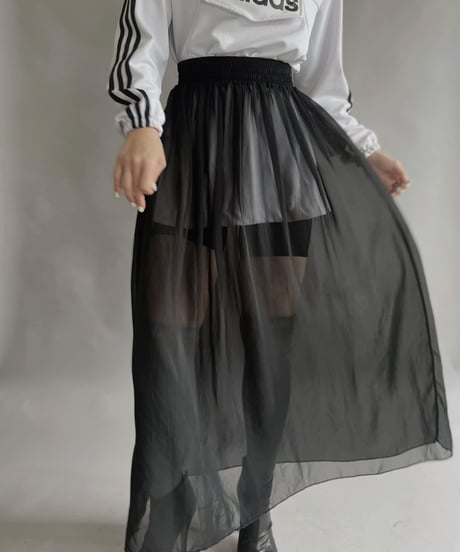 【USED】 See-through Long Skirt / 230311-011
