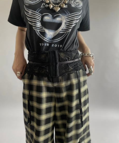 【USED】 Lace Patterned N/S Top /240713-020