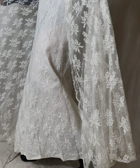 【USED】  USA Flower Patterned Lace Dress②/210429-031